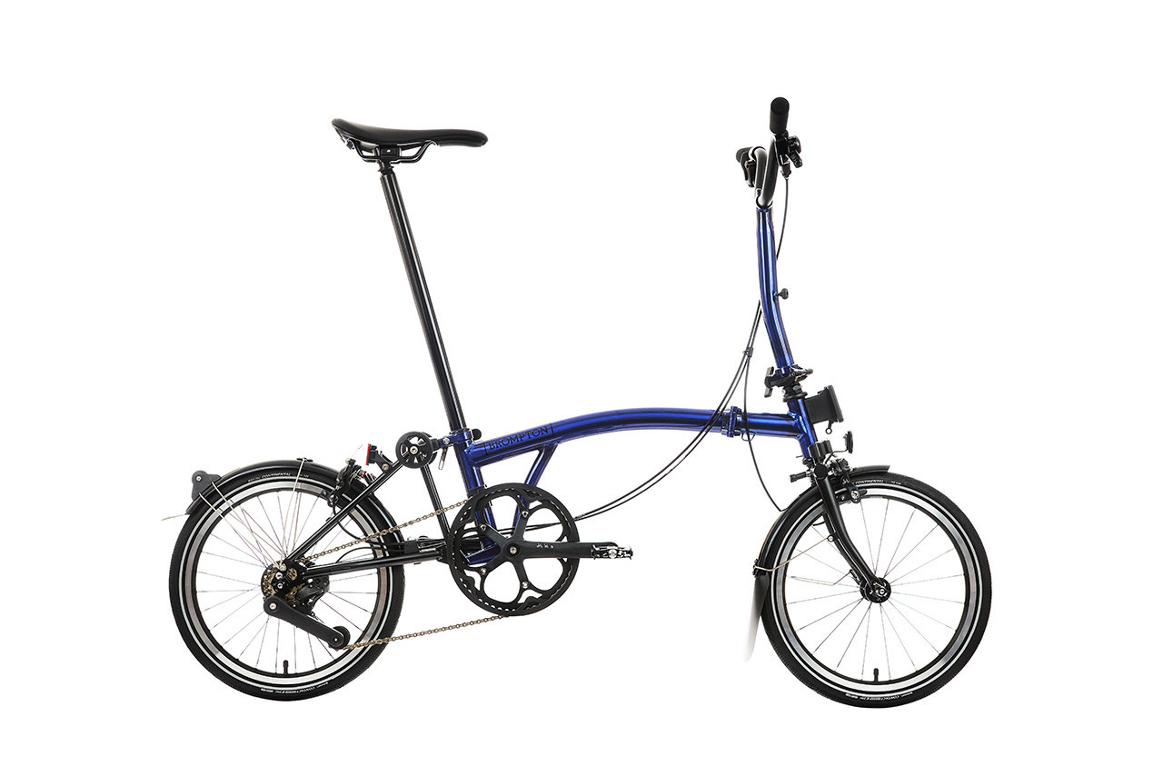 Brompton P Line Urban Bolt Blue Lacquer – Mid | BromptonBaltics