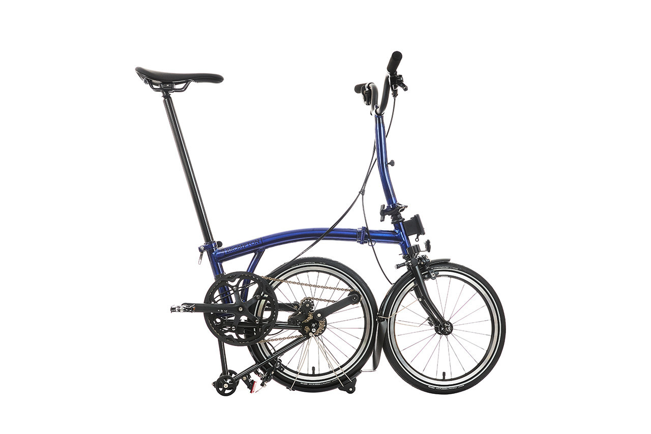 Brompton P Line Urban Bolt Blue Lacquer – Mid | BromptonBaltics