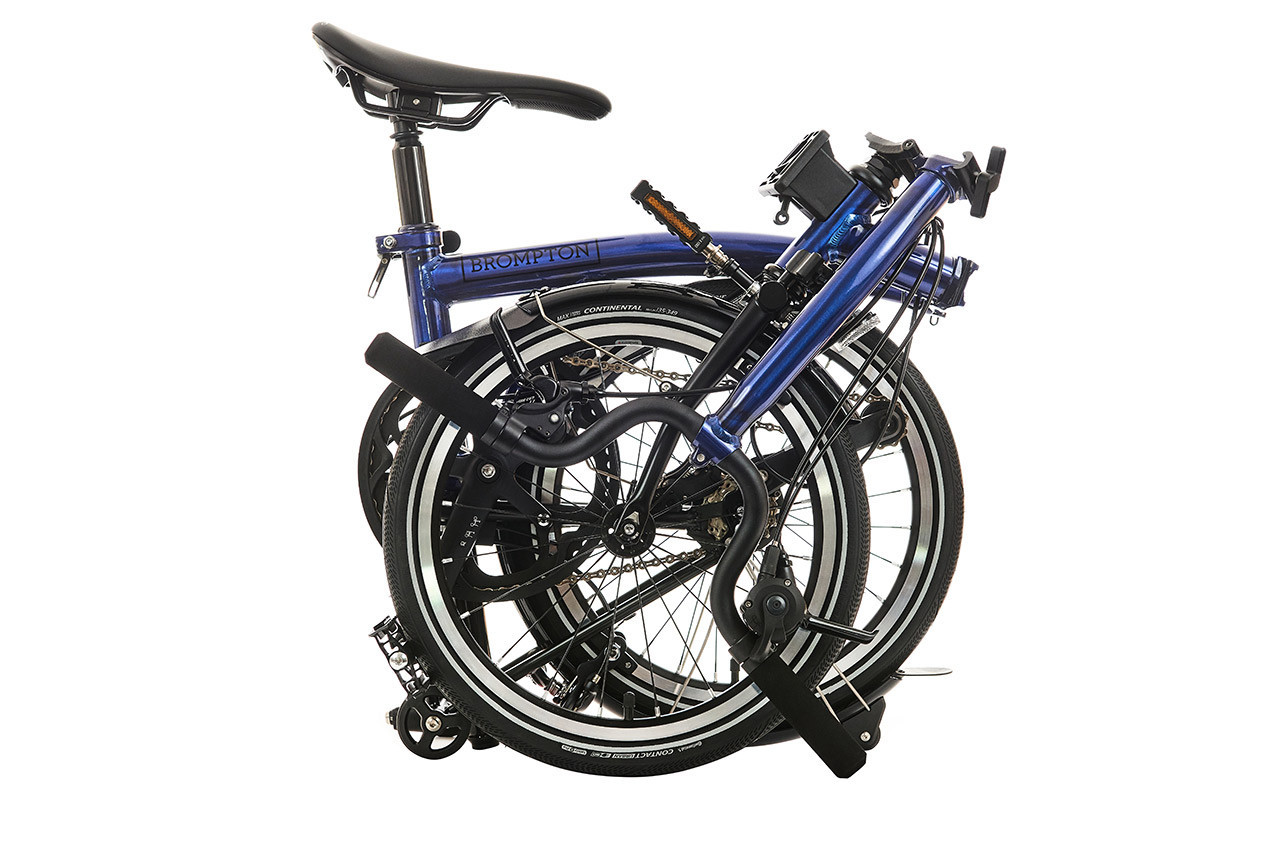 Brompton P Line Urban Bolt Blue Lacquer – Mid - Image 4
