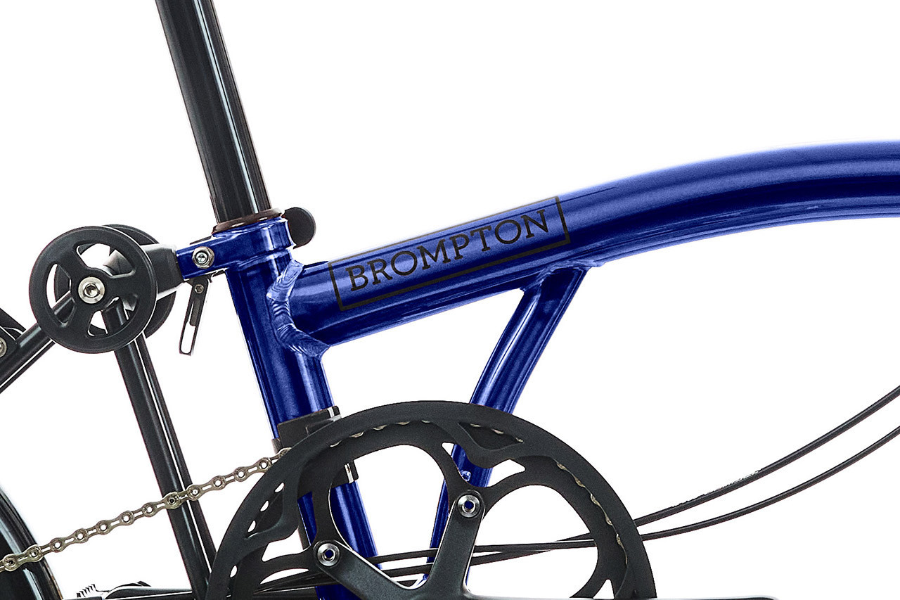 Brompton P Line Urban Bolt Blue Lacquer – Mid - Image 7