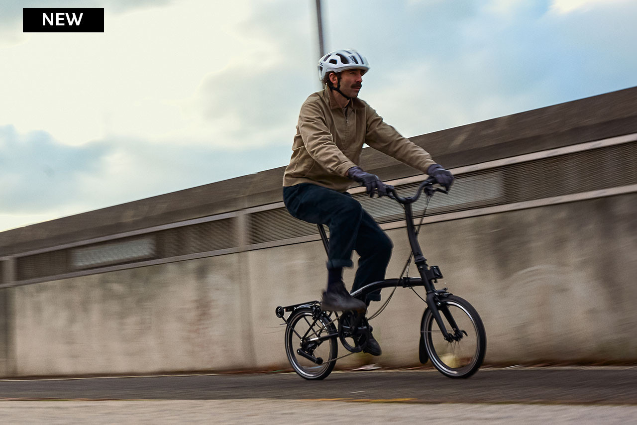 Brompton P Line with SuperRoll+ - 4-speed – Mid (MK2) - Matt Black