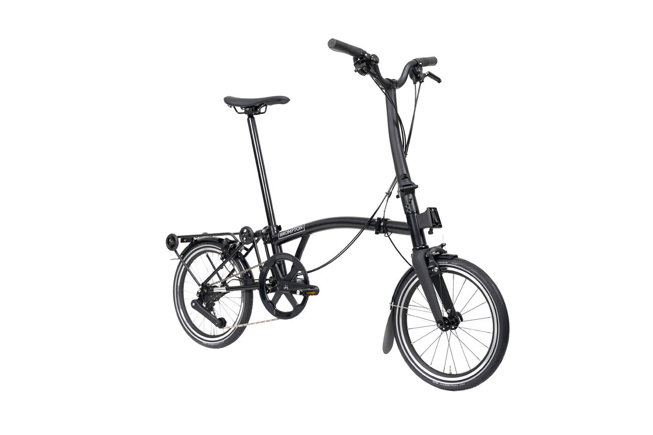 Brompton P Line with SuperRoll+ - 4-speed – Mid (MK2) - Matt Black - Image 4