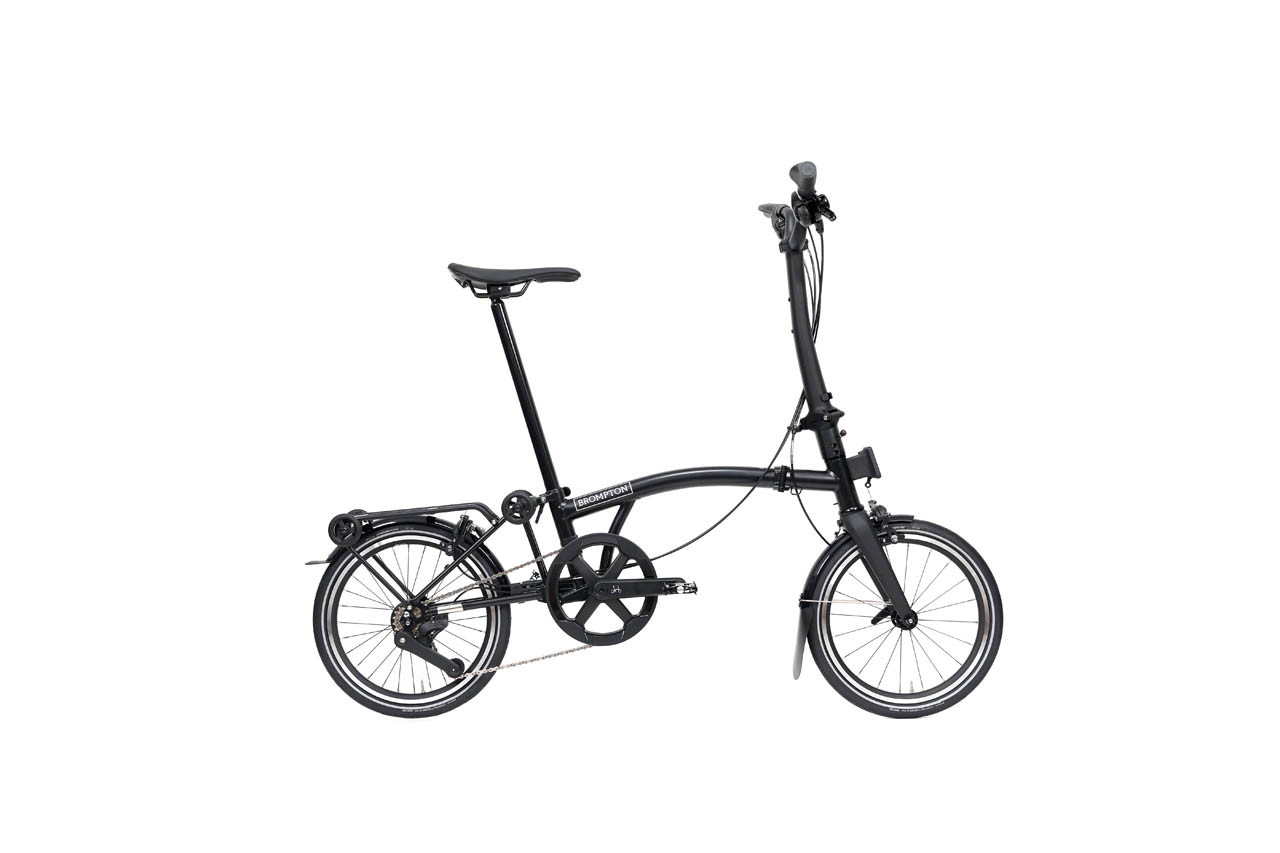 Brompton P Line with SuperRoll+ - 4-speed – Mid (MK2) - Matt Black - Image 5