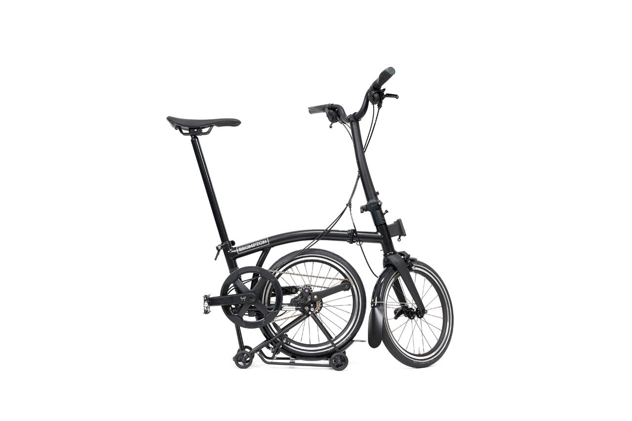 Brompton P Line with SuperRoll+ - 4-speed – Mid (MK2) - Matt Black - Image 6